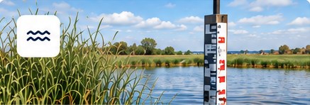 Meetlat in Nederlands oppervlaktewater